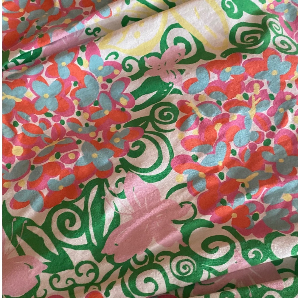 Lilly Pulitzer Strapless Blossom Day Dress Floral Cotton Mini 14 Pockets 27945 - Picture 6 of 10